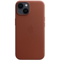 Накладка Leather Case Magsafe для iPhone 14 (Brown)